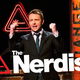 Chris Hardwick, celebrating his conquest of yet another piece of the pop culture landscape